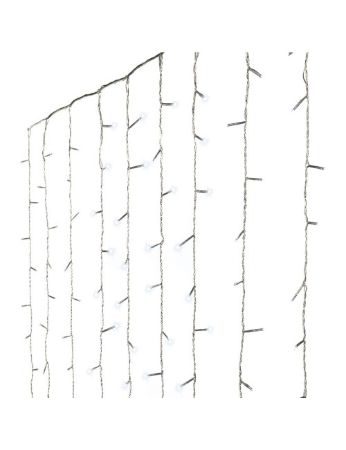Cortina multifunción, exterior, 240 leds, 2,2 x 1,5 m, blanco frío