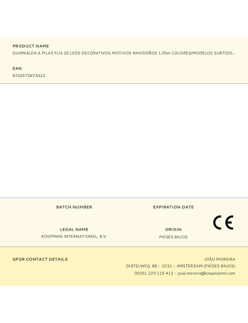 Guirnalda a pilas, función fija, uso interior, motivos navideños, 20 leds decorativos, 1,05 m modelos variados