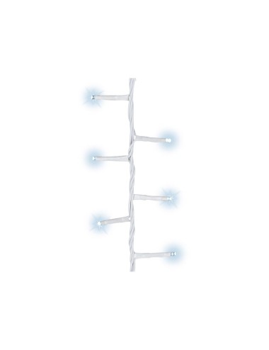 Guirnalda multifunción, uso exterior, led compact, blanco frío, cable blanco, 750 leds, 21 m