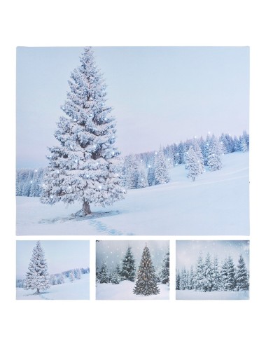 Cuadro decorativo con led 50x1,5x40cm modelo arboles colores / modelos surtidos