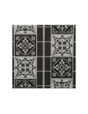 Sticker decorativo modelo azulejo negro 30,5 x 25 x 0.3 cm, pack 2 uds