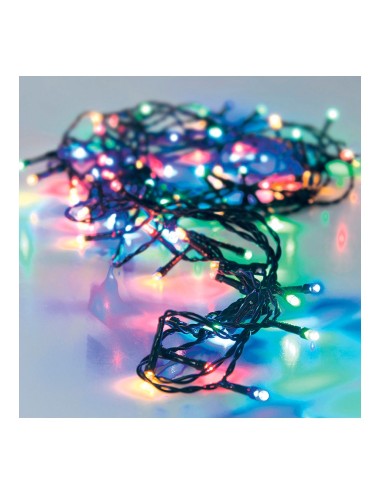 Guirnalda multifunción, uso exterior, multicolor, 80 leds, 9 m