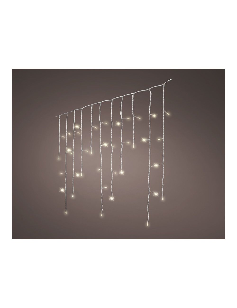 Cortina multifunción, exterior, led icicle, 240 leds, 5,8 m, luz cálida
