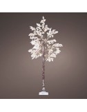 Arbol micro led flores blancas ip44 210cm