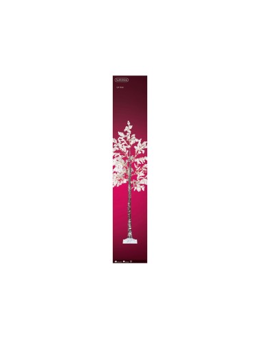 Arbol micro led flores blancas ip44 210cm