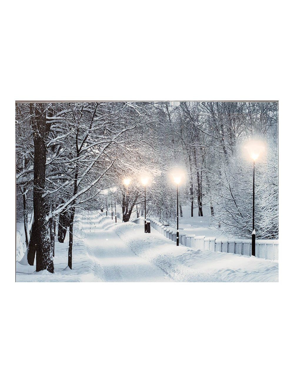 Cuadro led paisajes nevados 58x1,5x38cm 6 leds 2 modelos surtidos