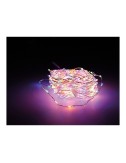 Guirnalda micro led extra dense 567 leds multicolor parpadeante cable plata 14 m