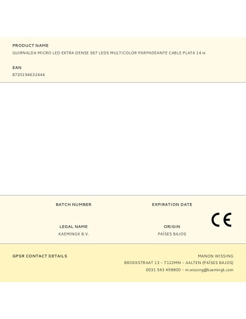 Guirnalda micro led extra dense 567 leds multicolor parpadeante cable plata 14 m