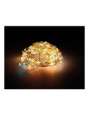 Guirnalda micro led extra dense 567 leds dorado-multicolor parpadeante cable plata 14 m