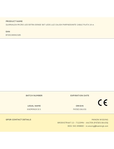 Guirnalda micro led, 567 leds, multifunción, luz cálida, exterior, 9 m