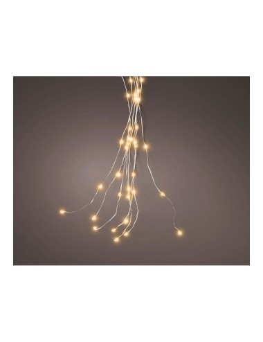 Guirnalda micro led fija, 640 leds, para árbol, luz cálida, exterior, tiras de 1,9 m