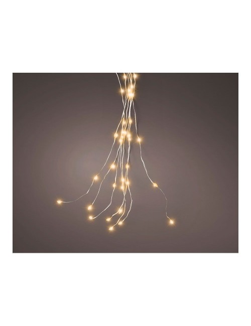 Guirnalda micro led fija, 640 leds, para árbol, luz cálida, exterior, tiras de 1,9 m