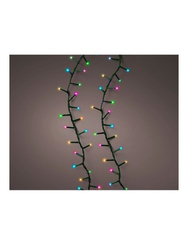 Guirnalda multifunción, uso exterior, led compact, multicolor pastel, cable verde, 500 leds, 16 m