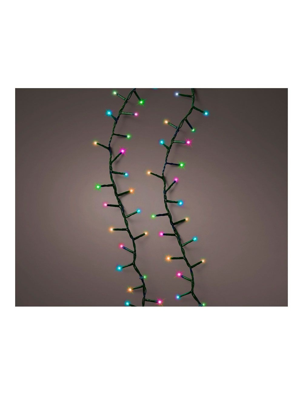 Guirnalda multifunción, uso exterior, led compact, multicolor pastel, cable verde, 750 leds, 21 m