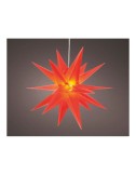 Figura led estrella roja 6 leds exterior ø40 x 40 cm