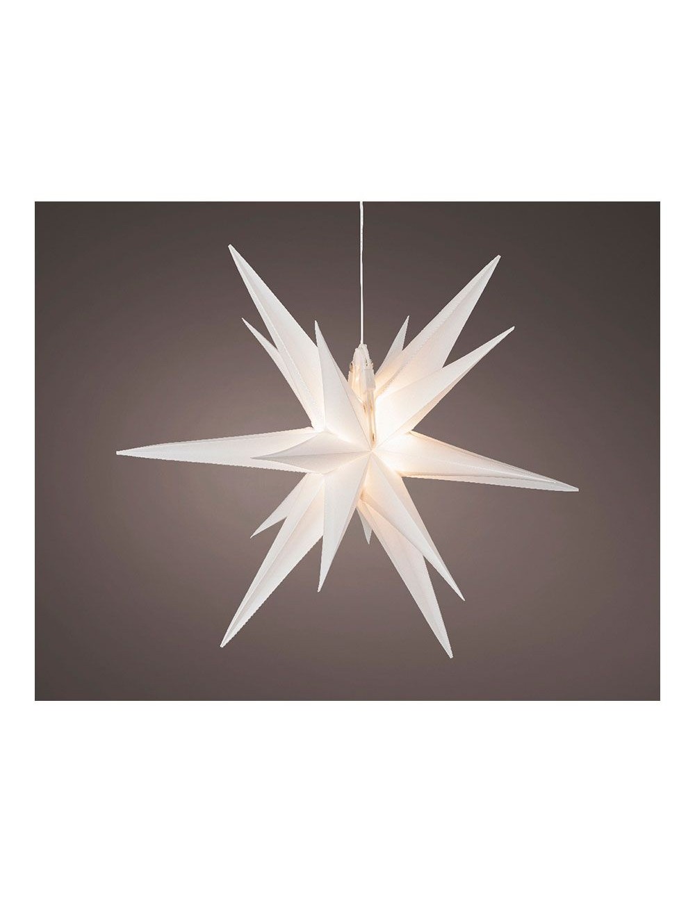 Figura led estrella roja 6 leds exterior ø40 x 40 cm