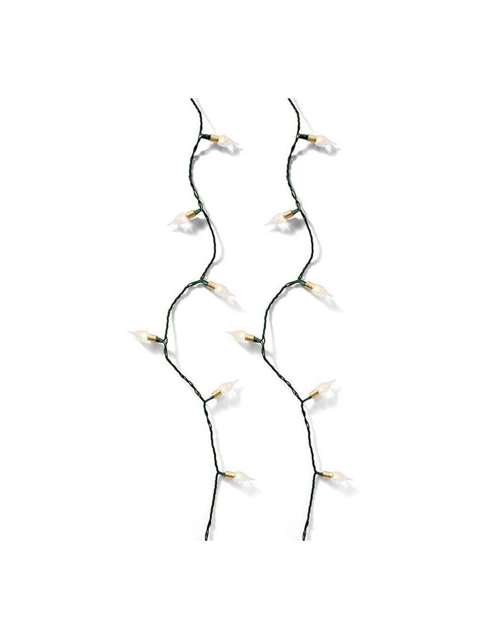 Guirnalda led vintage blanco cálido con 8 funciones centelleante para interior 1790 cm