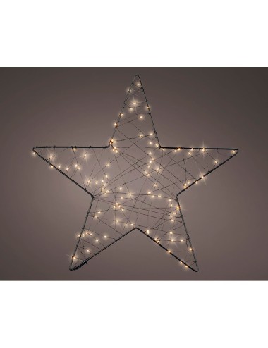 Figura microled estrella de malla exterior ø38 cm