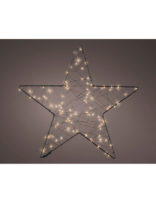 Figura microled estrella de malla exterior ø38 cm