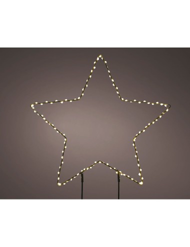 Estrella microleds de estaca, ø38 x 0,6 cm