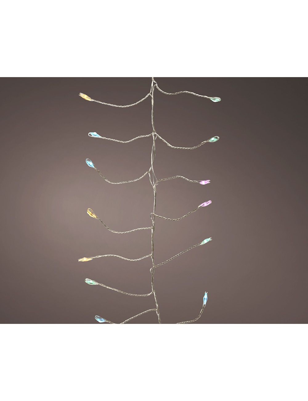 Guirnalda micro led parpadeante 960 leds multicolor pastel 8 funciones temporizador 6 m