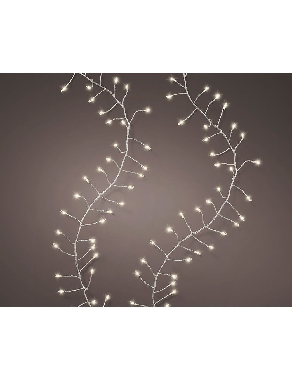 Guirnalda microleds parpadeante, 480 leds, blanco cálido.