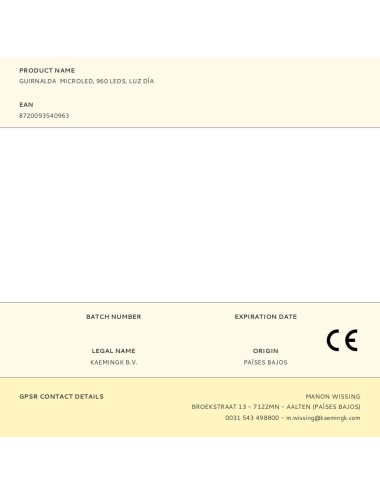 Guirnalda microled, 960 leds, luz día