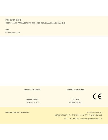 Cortina multifunción, exterior, blanco cálido, 256 leds, 375 x 60 cm