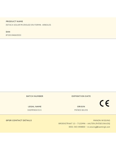 Estaca solar microled en forma arboles