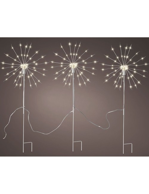 Estaca microled en forma peluso parpadeante para exterior ø25 x 45 cm