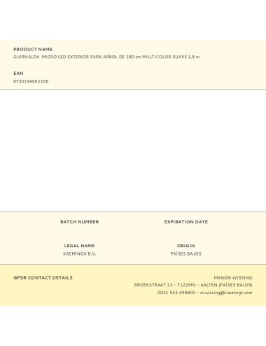 Guirnalda micro led exterior para arbol de 180 cm multicolor suave 1,8 m