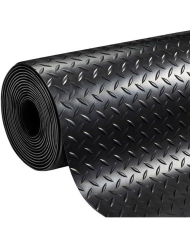 Alfombra caucho-goma diamantes 1 x 10 m