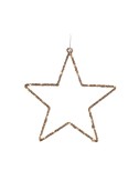 Estrella luz led decorativa interior 38 x 38 cm