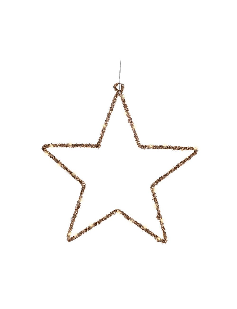 Estrella luz led decorativa interior 38 x 38 cm