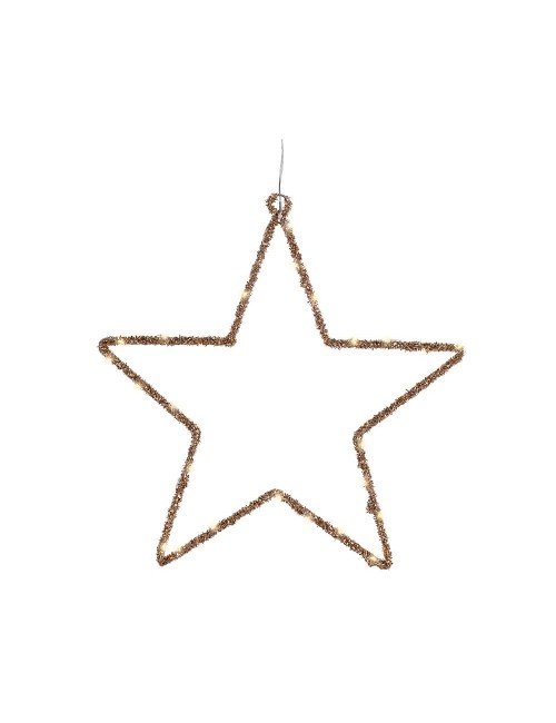 Estrella luz led decorativa interior 38 x 38 cm