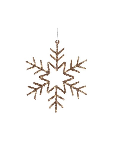 Copo de nieve luz led decorativa interior 38 x 38 cm