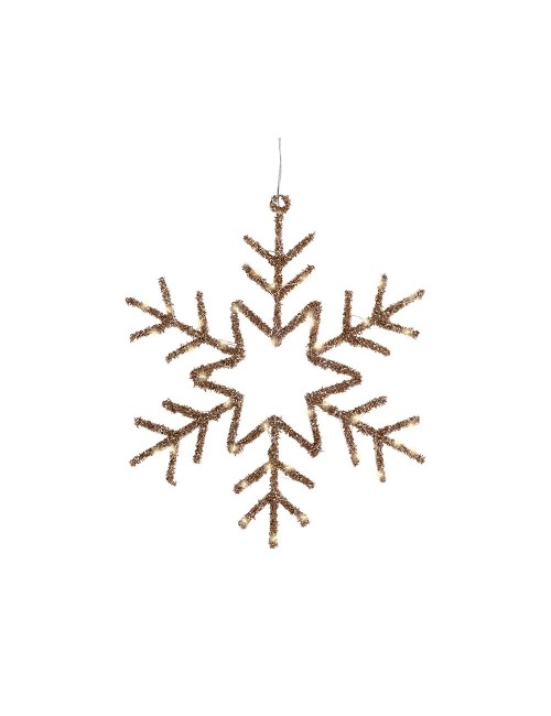 Copo de nieve luz led decorativa interior 38 x 38 cm