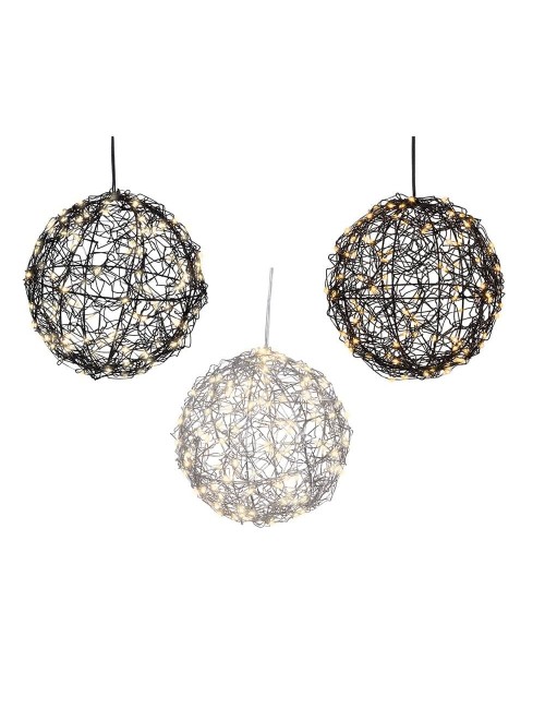 Bola led metal, colores surtidos, exterior, ø15 cm