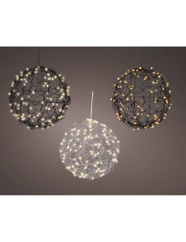 Bola led metal, colores surtidos, exterior, ø15 cm