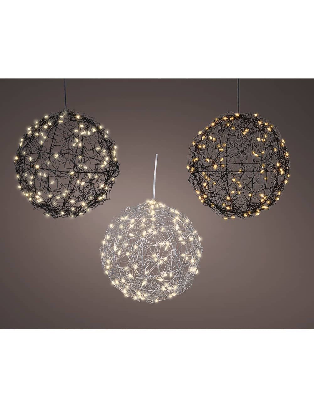 Bola led metal, colores surtidos, exterior, ø15 cm