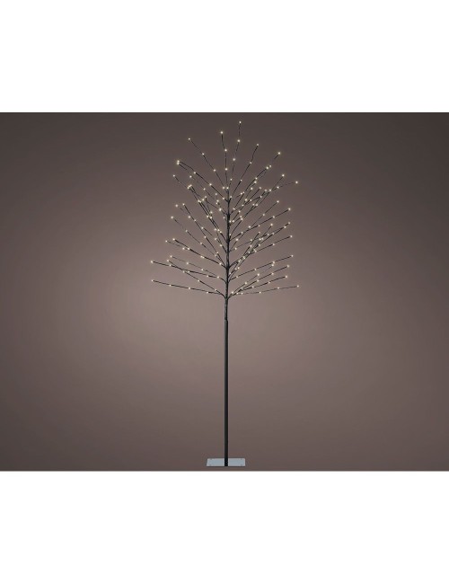 Árbol iluminado exterior 160 leds luz cálida ø70 cm x 1,80 m