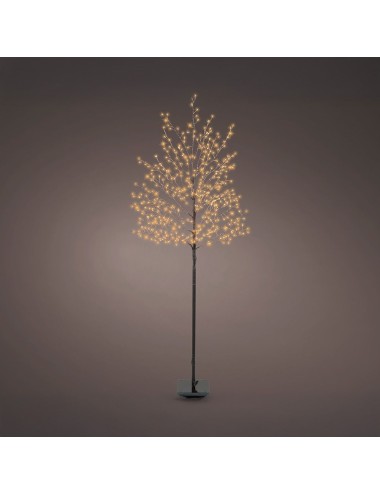 Árbol iluminado 480 leds, luz cálida, exterior, 1,5 m