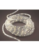 Cordón de luces led blanco cálido, uso exterior, 567 leds, 8 funciones, alambre plateado, 9 m