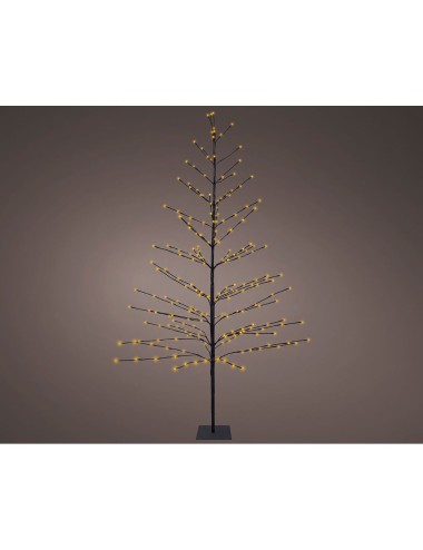 Árbol iluminado 232 leds luz cálida 1,80 m