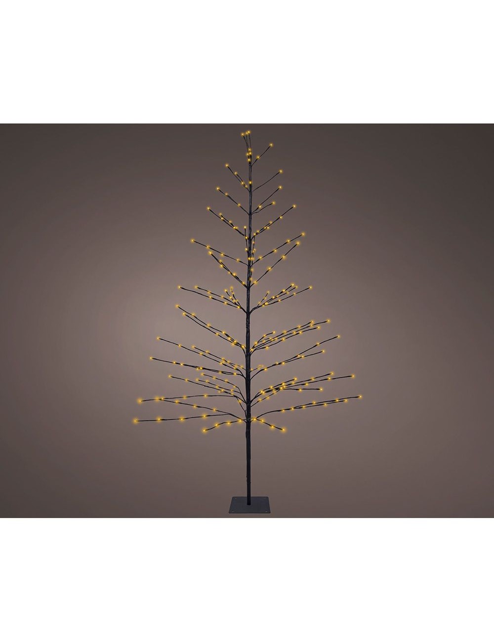 Árbol iluminado 232 leds luz cálida 1,80 m