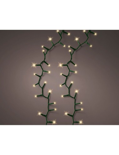 Guirnalda multifunción, uso exterior, led compact, oro suave, cable verde, 500 leds, 16 m