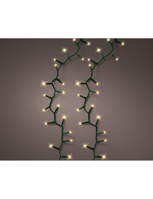 Guirnalda multifunción, uso exterior, led compact, oro suave, cable verde, 500 leds, 16 m