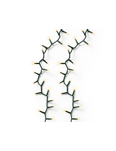 Guirnalda multifunción, uso exterior, led compact, oro suave, cable verde, 500 leds, 16 m