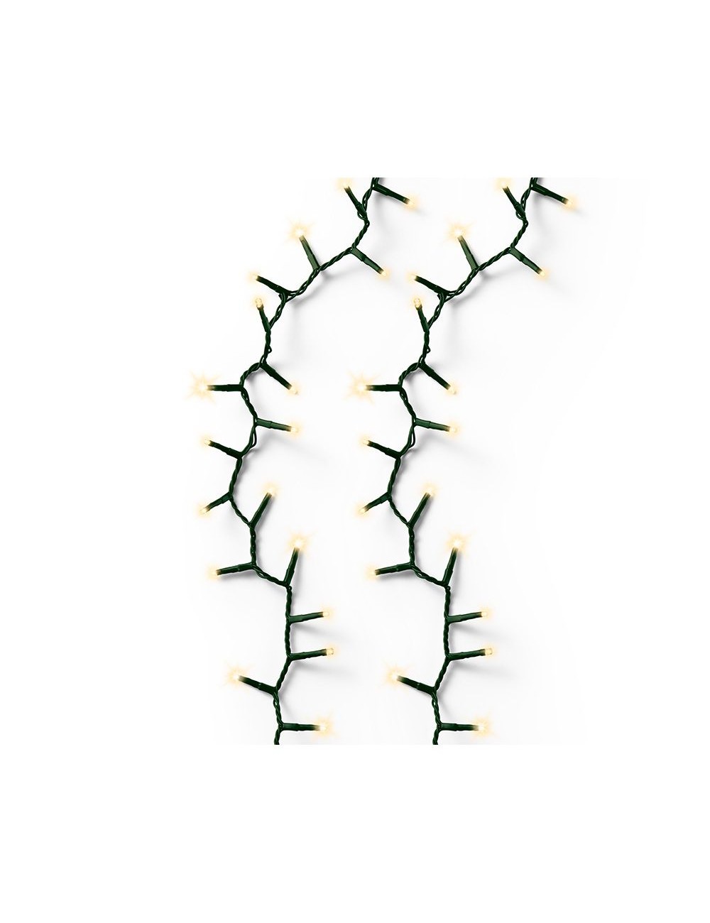 Guirnalda multifunción, uso exterior, led compact, oro suave, cable verde, 500 leds, 16 m