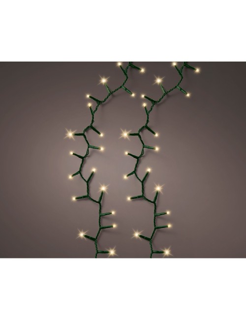Guirnalda multifunción, uso exterior, led compact, oro suave, cable verde, 750 leds, 21 m